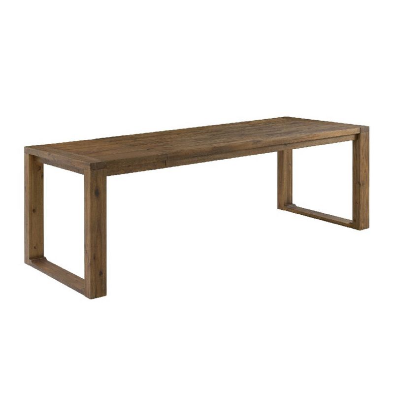 6pc Rasmus Extendable Dining Table Set Chestnut Wire-Brush - Boraam