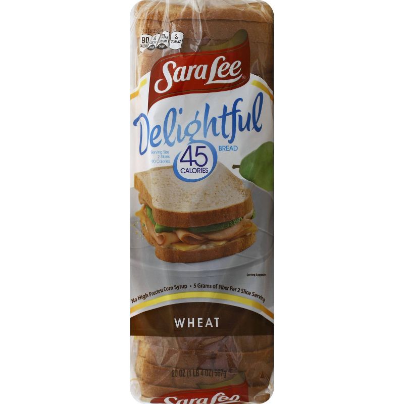 Sara Lee 45 Calories & Delightful Wheat Bread - 20oz