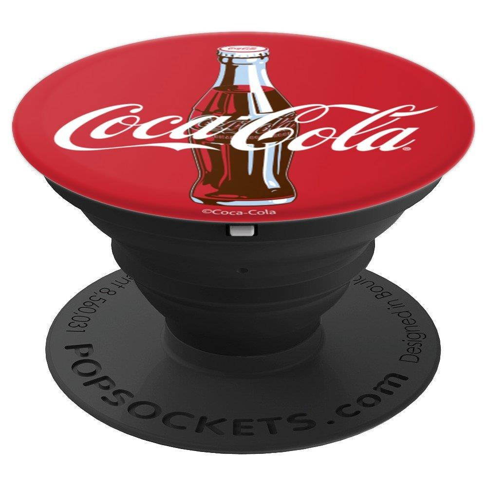 Coca-Cola Red Circle Retro Bottle Logo - PopSockets Grip and Stand for Phones and Tablets