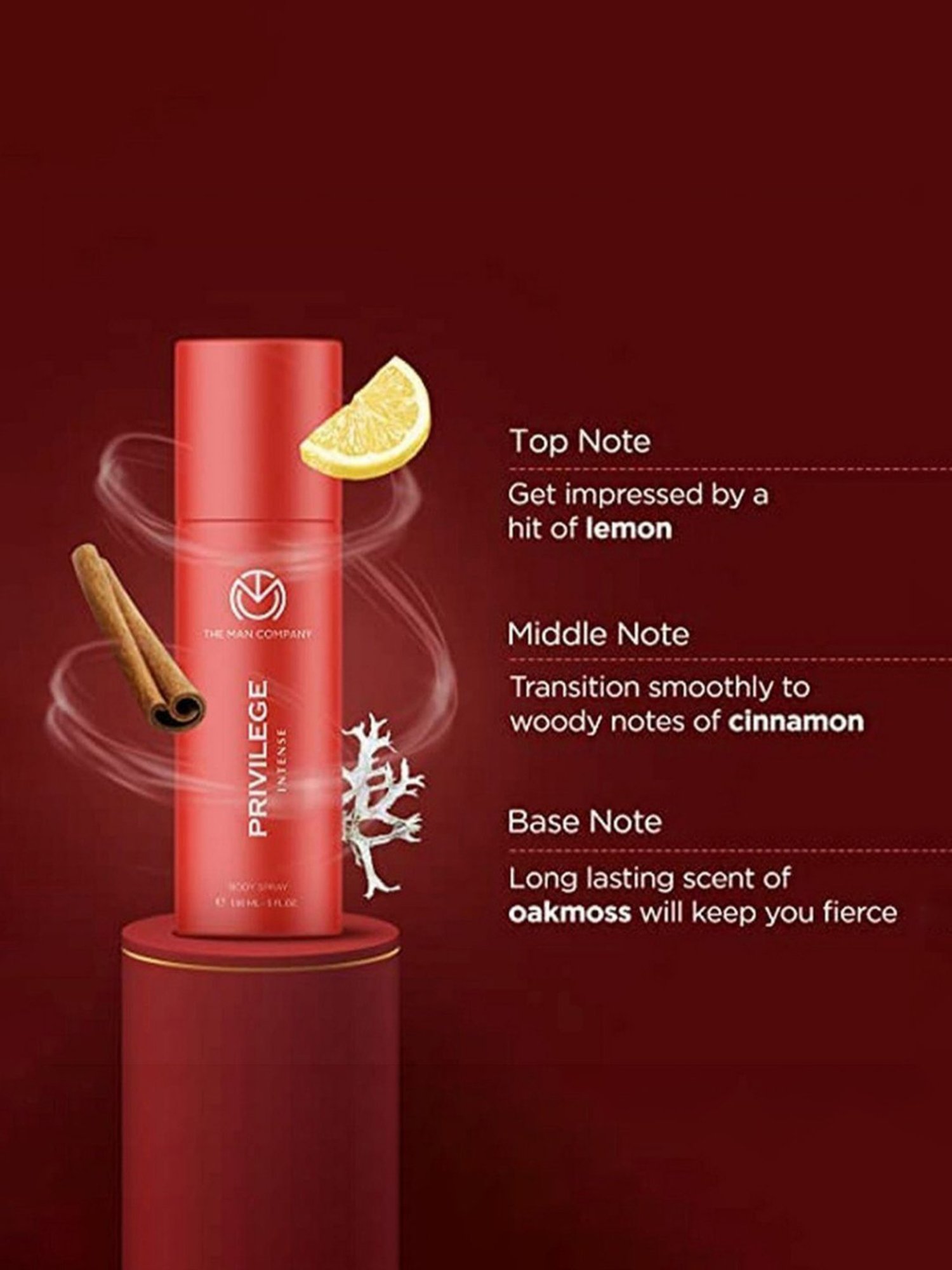 THE MAN COMPANY Privilege Intense Body Spray Set for Men