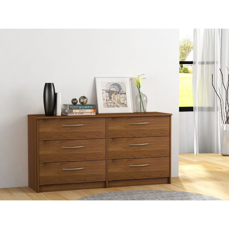 Addison 6 Drawer Dresser Bank Alder Brown - loft607