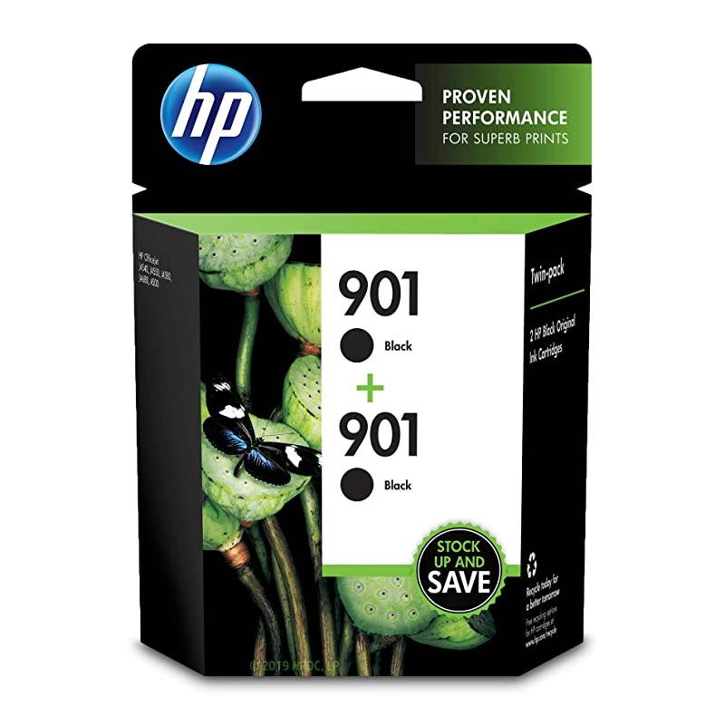 901 | 2 Ink Cartridges | Black | CC653AN