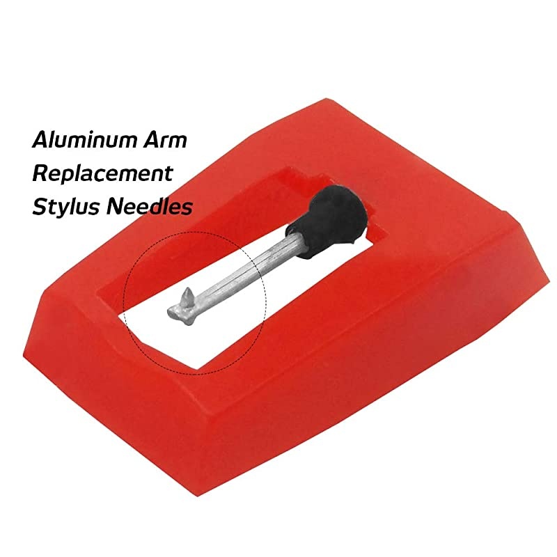 Set of 5 Vinyl Record Player Turntable Cartridge With Universal Replacement Stylus Needles,  1pcs Turntable Record Player Cartridge & 4pcs Needle Stylus for LP Phonograph Record Player