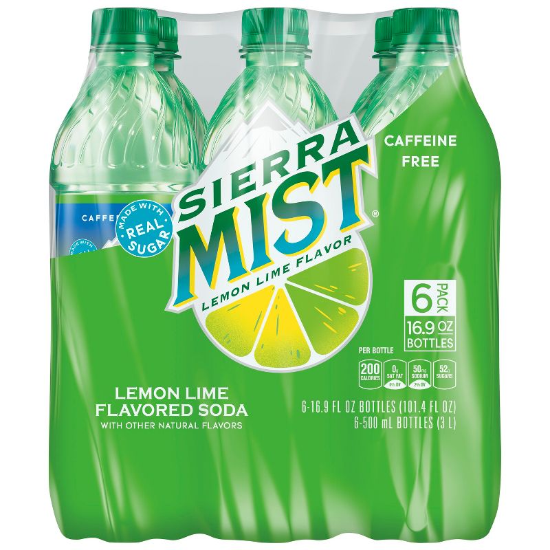 Sierra Mist Soda - 6pk/16.9 fl oz Bottles