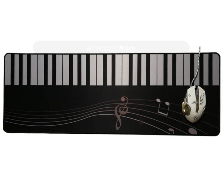 Piano Key Gaming Mouse Pad 300x800mm Locking Edge Large Mousepad Gamer Speed/Control Computer Mouse Mat Rug for CSGO DOTA 2 LOL