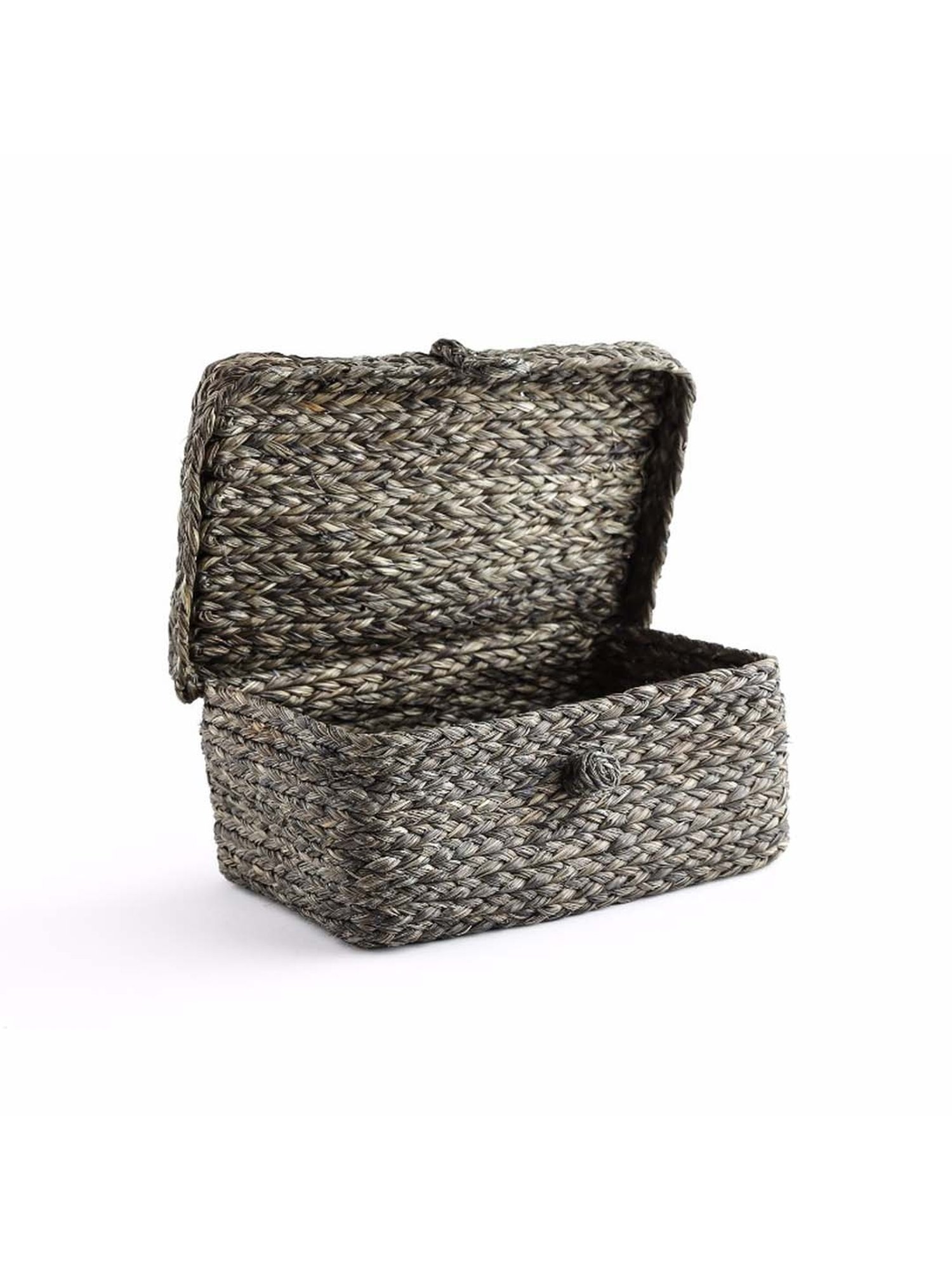 HOSTA HOMES Black Pvc Parachute Material Zipper Bag - Set of 2