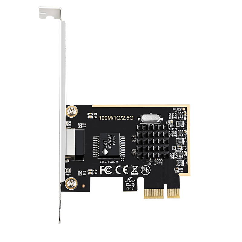 RTL8152 Chipset Gaming PCIE Card PCI Express 2500Mbps Gigabit Network Card 100/1000M/ 2.5G RJ45 PCIe Network Adapter