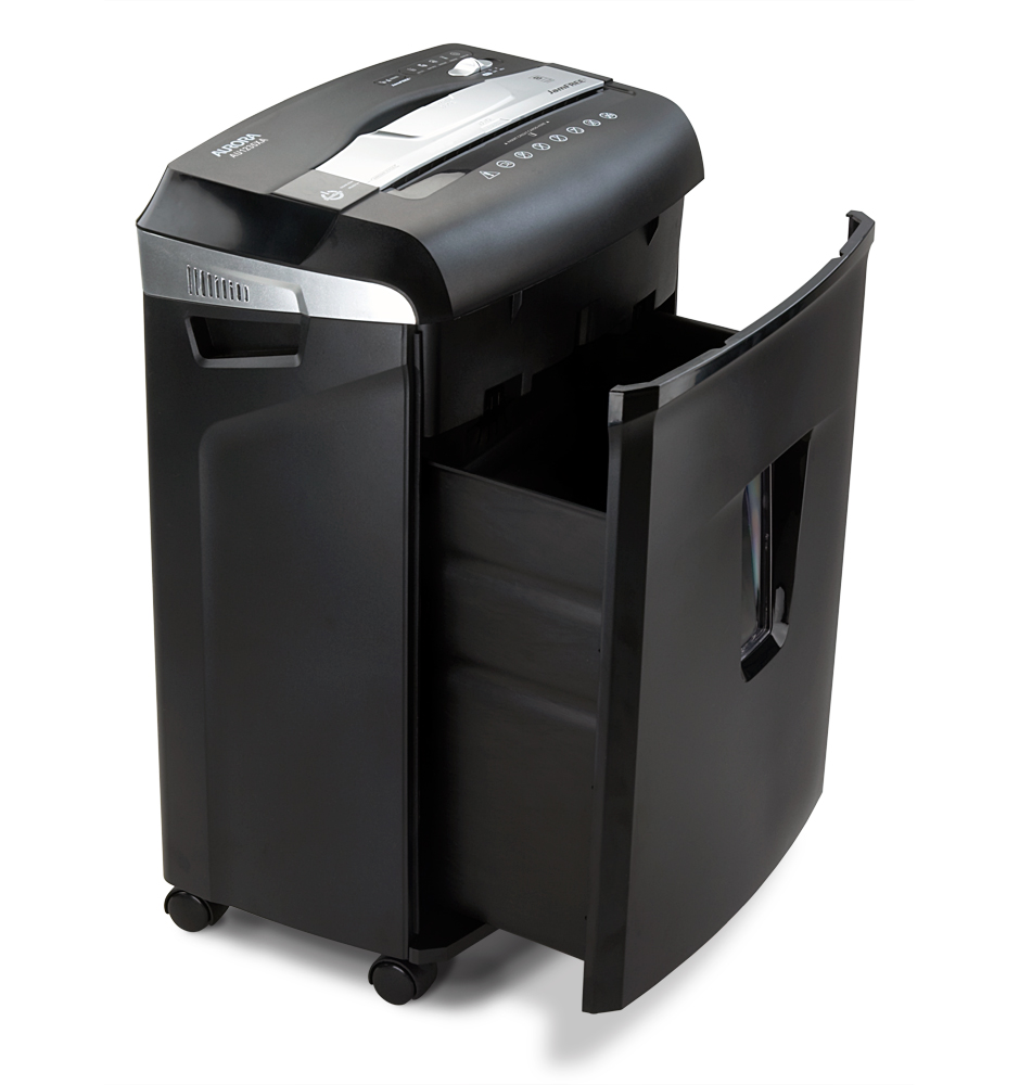 Aurora JamFree AU1235XA 12-Sheet Cross-Cut Paper / Credit Card Shredder with Pull-Out Wastebasket