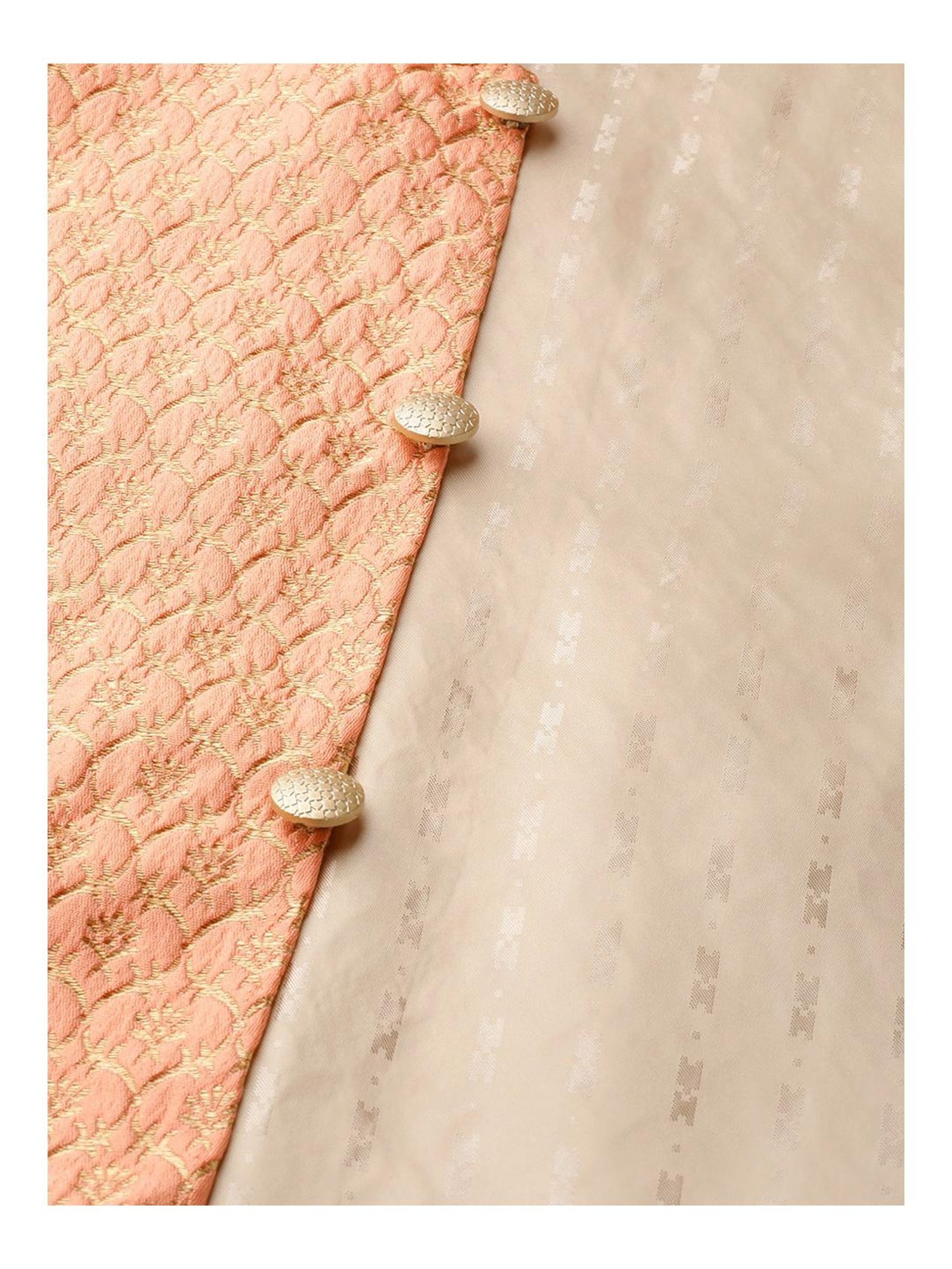 Sojanya Teal Green & Peach Printed Suit