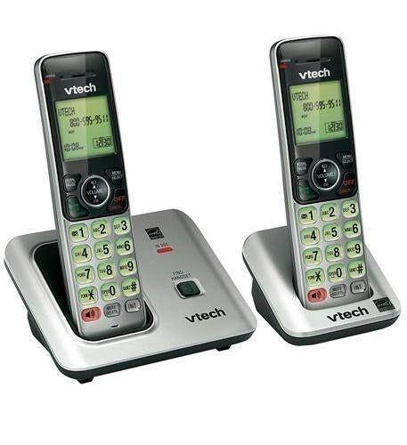 Vtech Expandable DECT 6.0 Cordless Phone w/ 2 Handsets & CID VT-CS6619-2