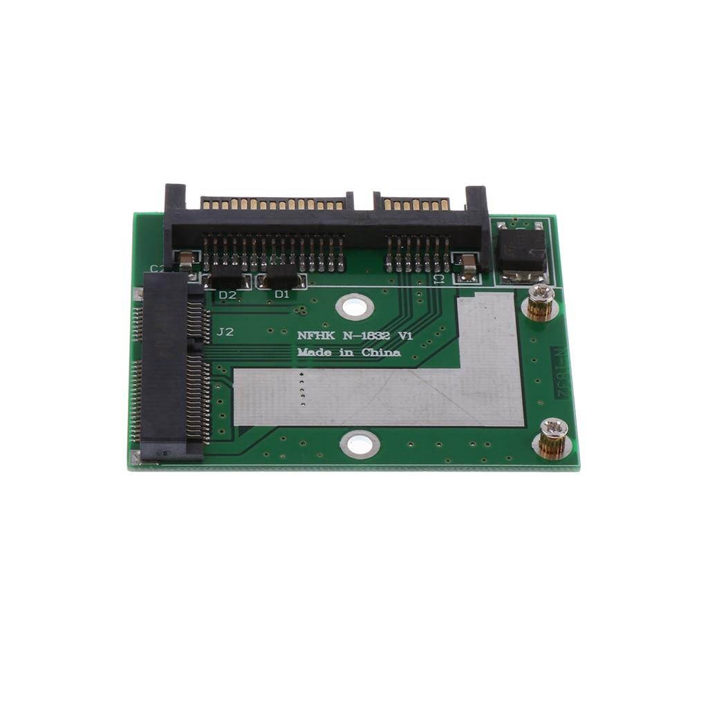 Dovewill Mini PCI-E mSATA SSD to 2.5" SATA Adapter Card Converter Module Board