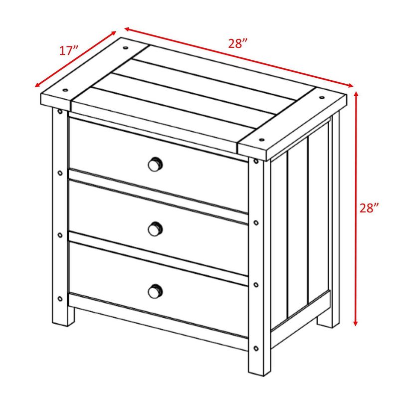 6pc Queen Danner Panel Bedroom Set Warm Cinnamon - Picket House Furnishings