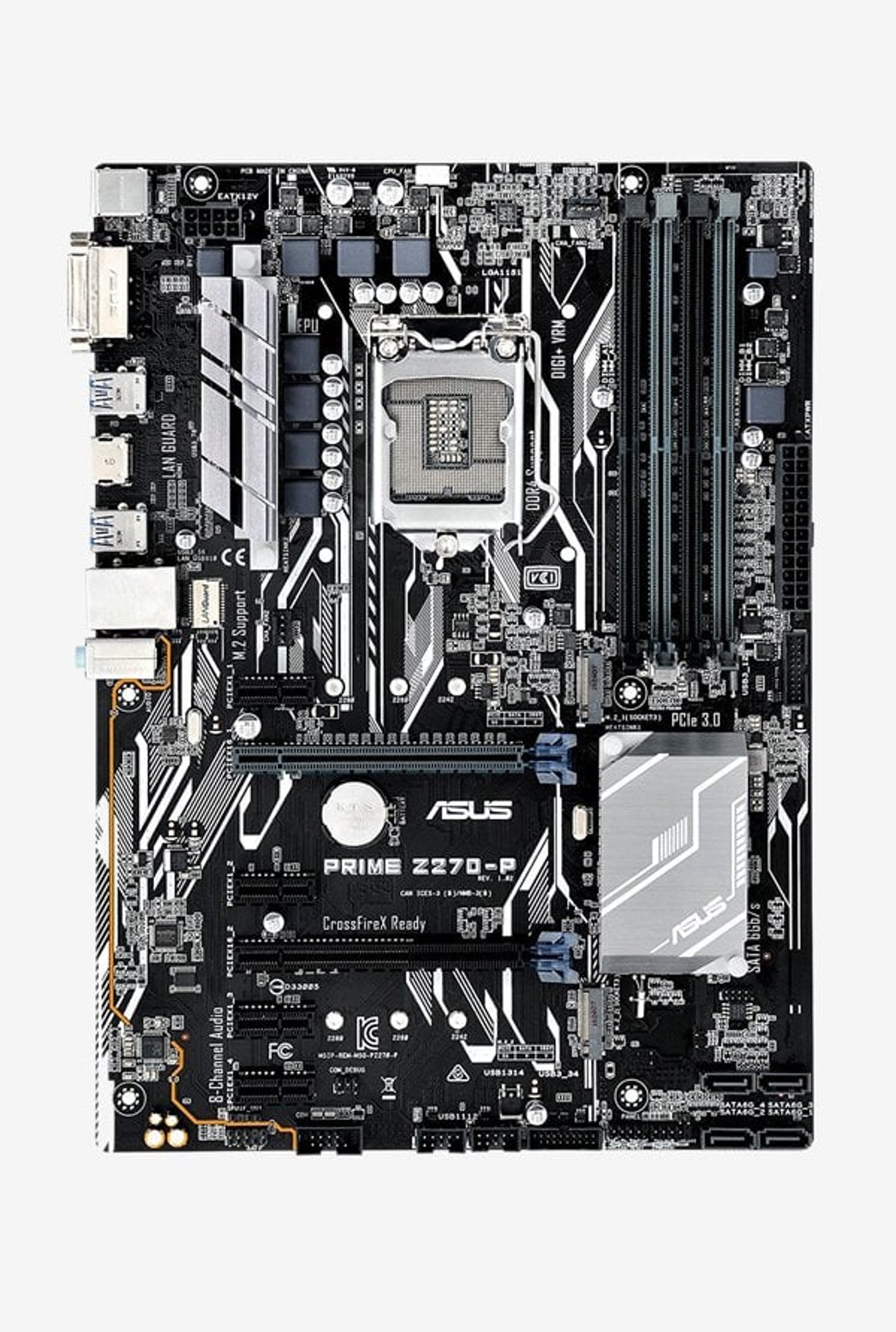 Asus Prime Z270-P Z270 Chipset Motherboard (Black)