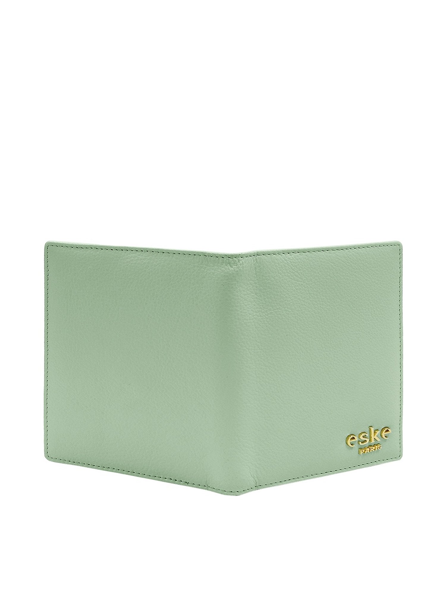 Eske Addler Dainty Blue Solid Small Passport Holder