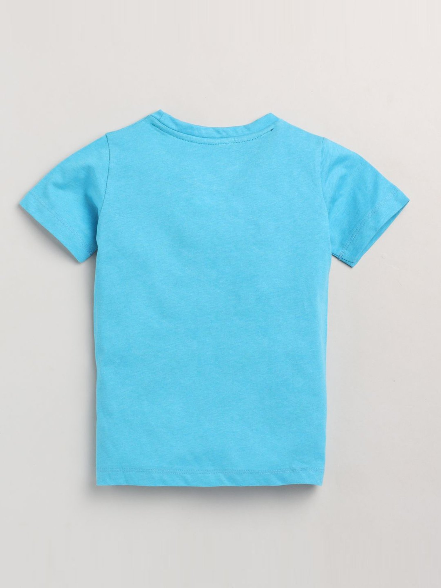 Lazy Shark Kids Turquoise Printed T-Shirt & Shorts