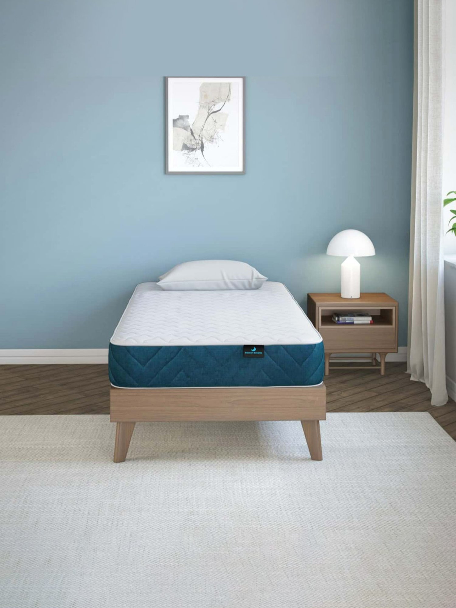 Duroflex Live-in Adapt Grey Foam New Gen Smart Design Flippable Adjustable Double Mattress