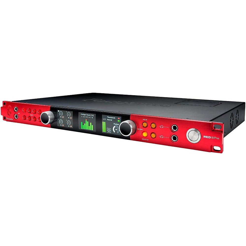 Focusrite Red 8 Pre - 64 In/64 Out Thunderbolt 2 Audio Interface w/Dante Network Audio Connectivity