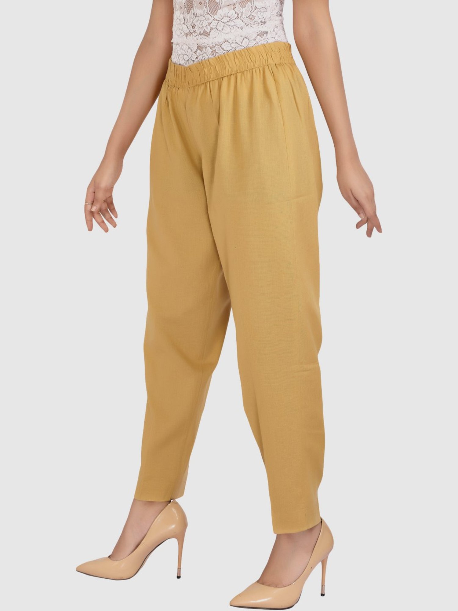 Cotton Culture Beige Cotton Pants