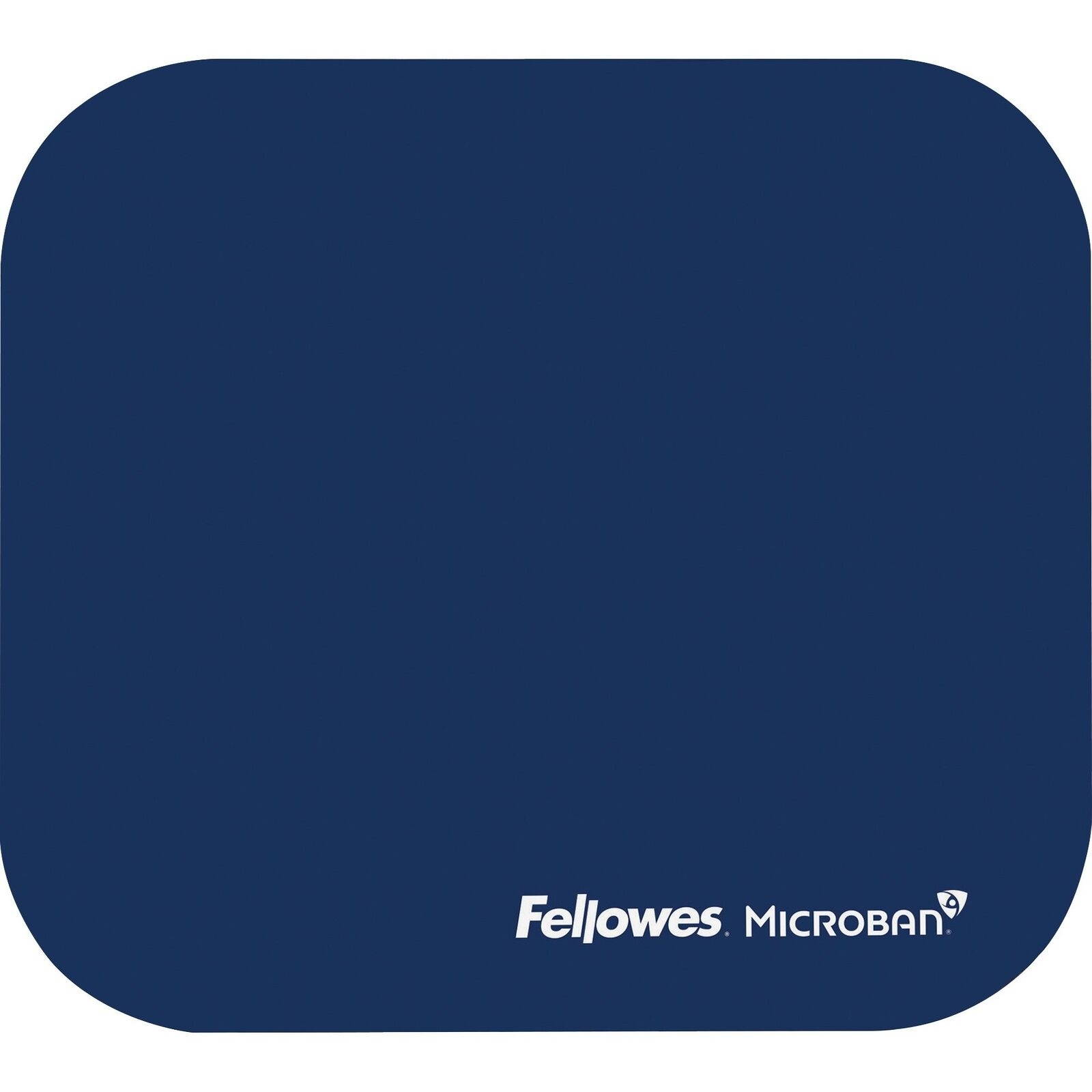 Fellowes Microban Mouse Pad - Taa Compliant - 8" X 9" X 0.1" - Navy (5933801)