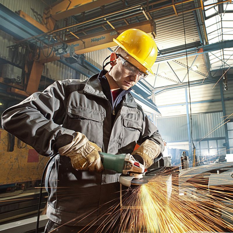 Metabo WEP17-150 Quick 14.5 Amp 6 in. Angle Grinder with TC Electronics and Non-Locking Paddle Switch