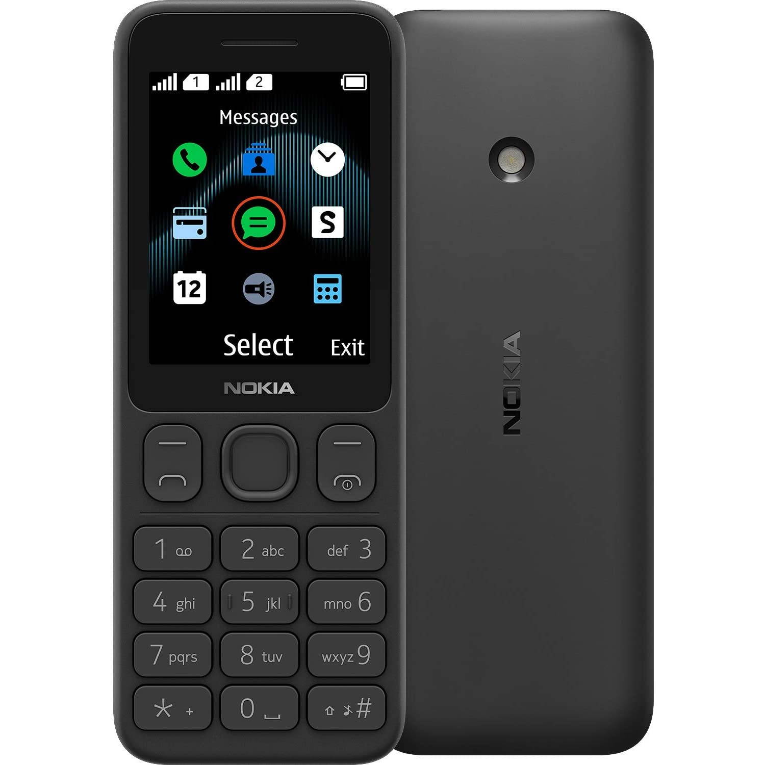 Nokia 125 Dual-SIM 4MB (GSM Only | No CDMA) Factory Unlocked 2G GSM Cell-Phone (Black) - International Version