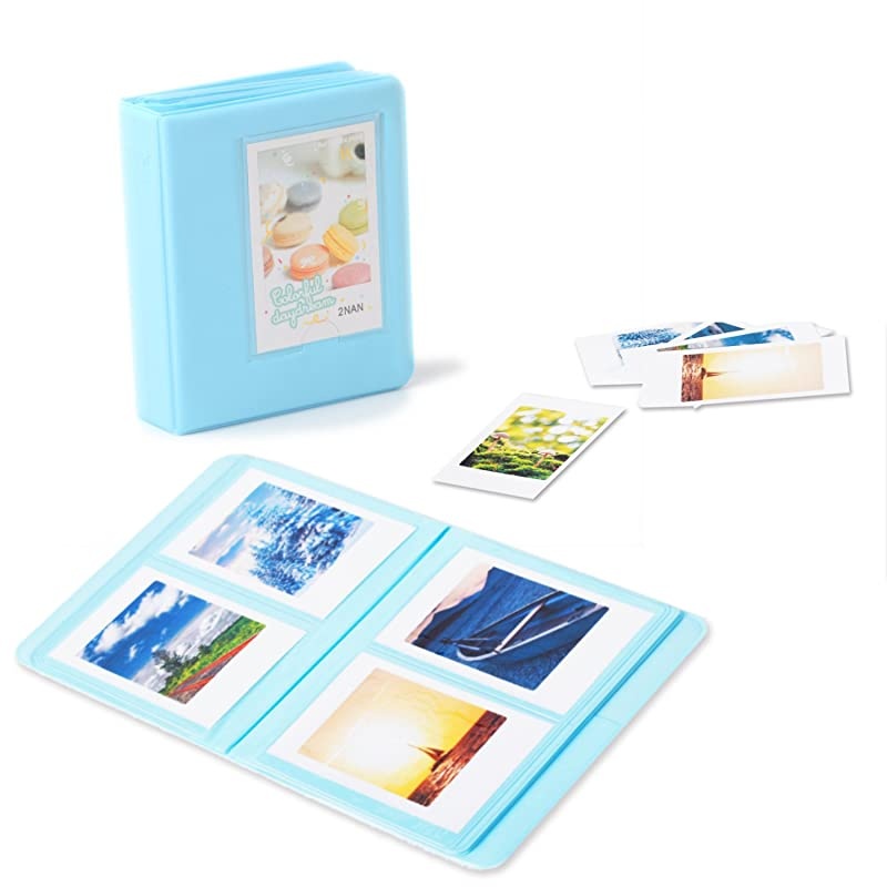 Instant Camera Accessories Compatible with Fujifilm Instax Mini 11 Instant Film Camera Include Case/Album/Wall Hang Frames/Film Frames/Border Stickers/Corner Stickers (Sky Blue)