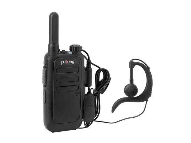 2 pcs Pofung T15 FRS Digital Tube, Flashlight, 16 Channels, Dual Knobs (Fixed Antenna), Aluminum Alate Shielding 2W/0.5W Integrated Walkie-talkie 1500mAh Battery,WT01