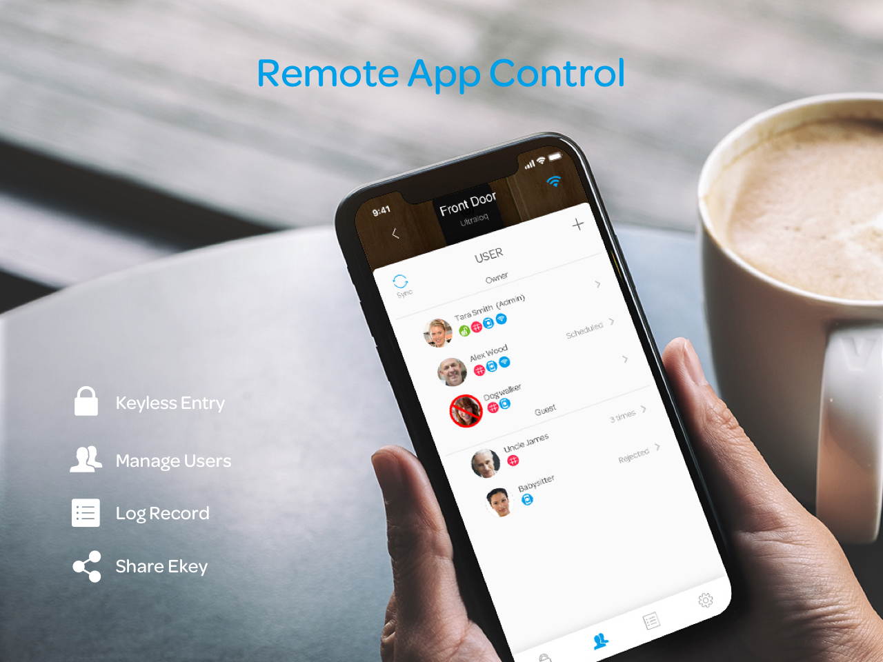 Ultraloq U-Bolt Pro Bluetooth Enabled Fingerprint and Keypad Smart Deadbolt + Ultraloq Bridge WiFi Adaptor