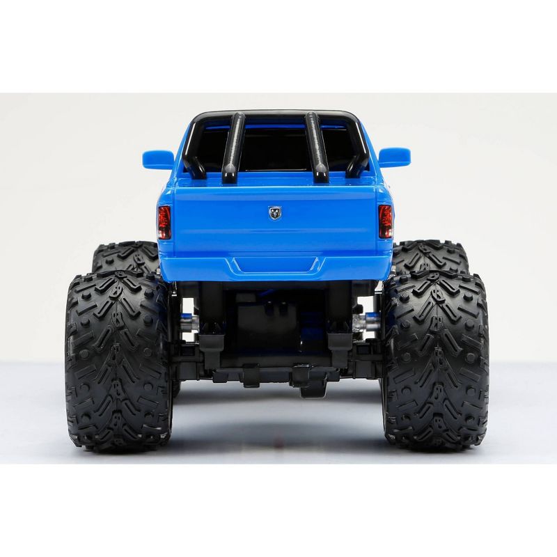 New Bright Remote Control RC FF Chargers Ram Truck - Blue - 1:18 Scale