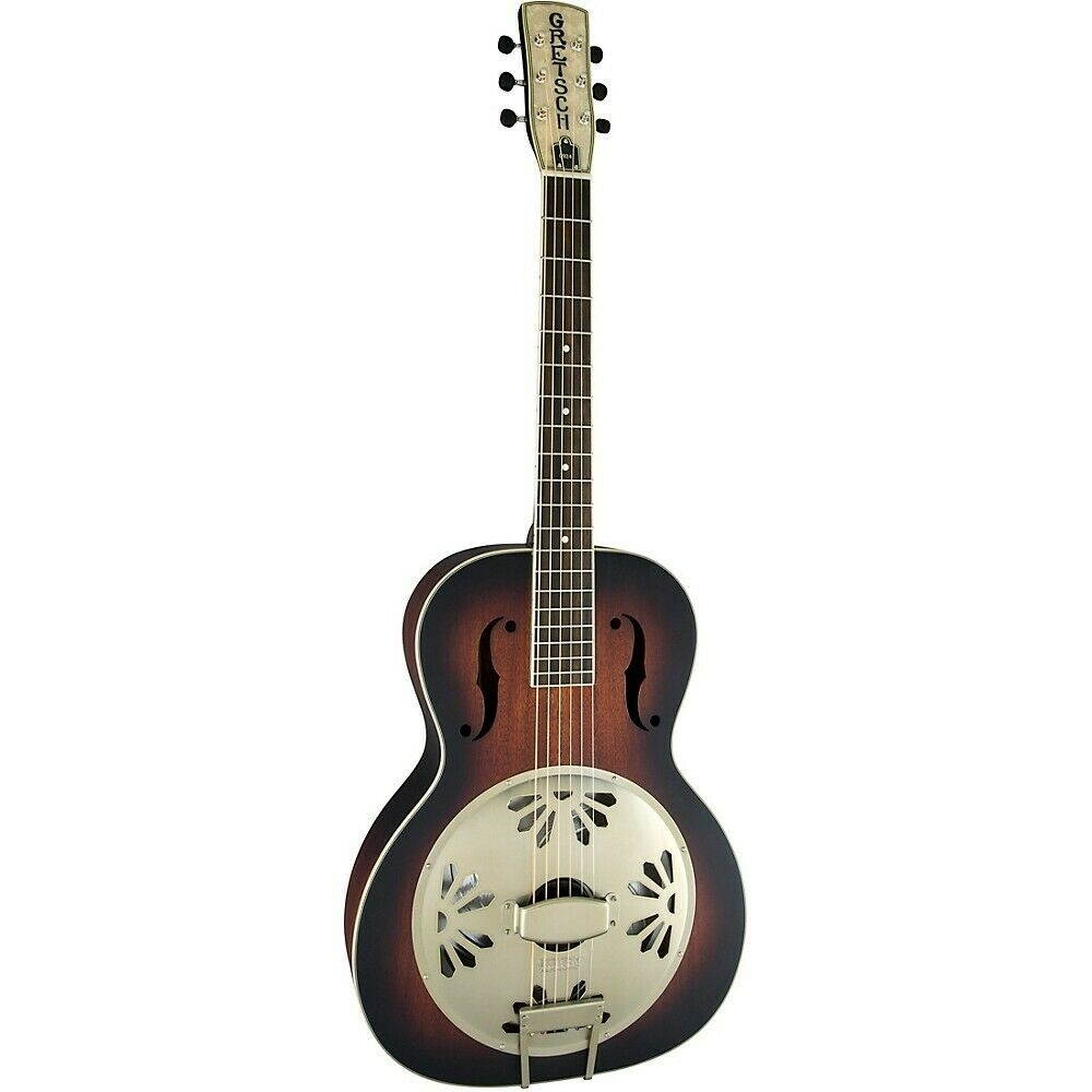 Gretsch Guitars G9240 Alligator Round-Neck, Mahogany Body Biscuit Cone Resonator Guitar 2-Color Sunburst