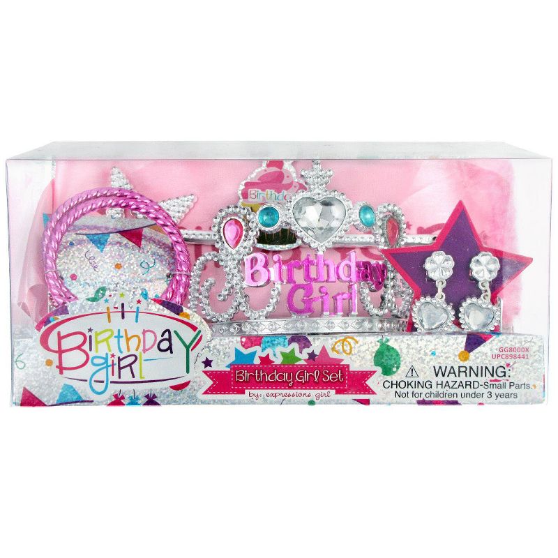 6pc Birthday Girl Costume Set Pink