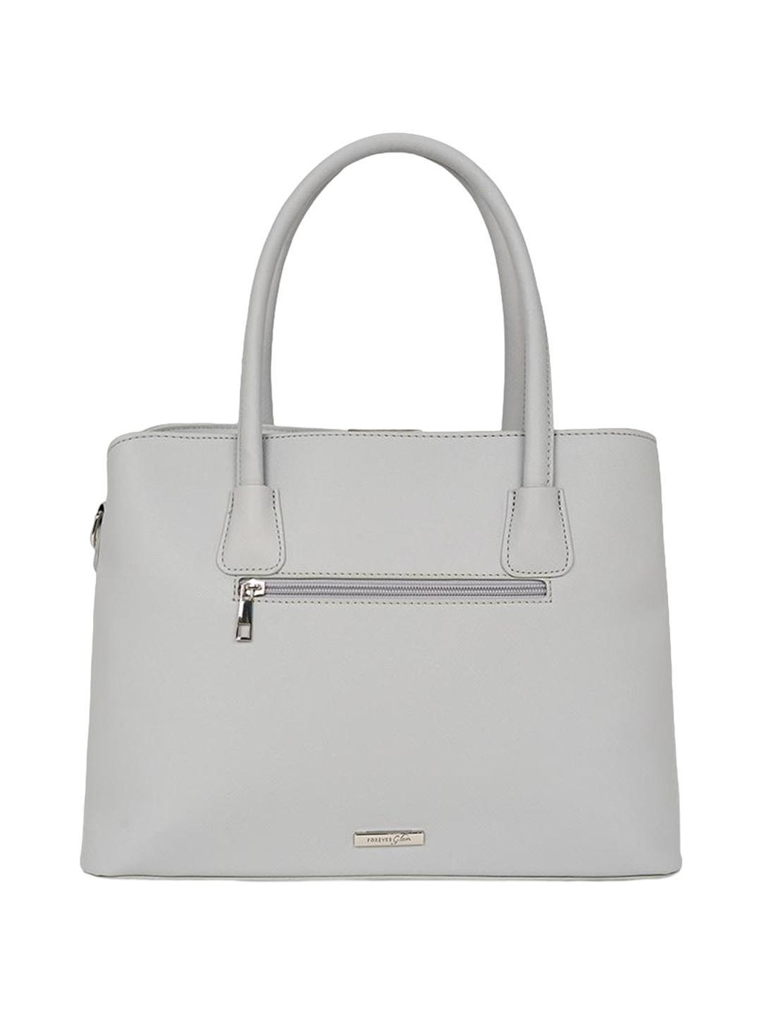 Forever Glam by Pantaloons Grey Solid Handbag