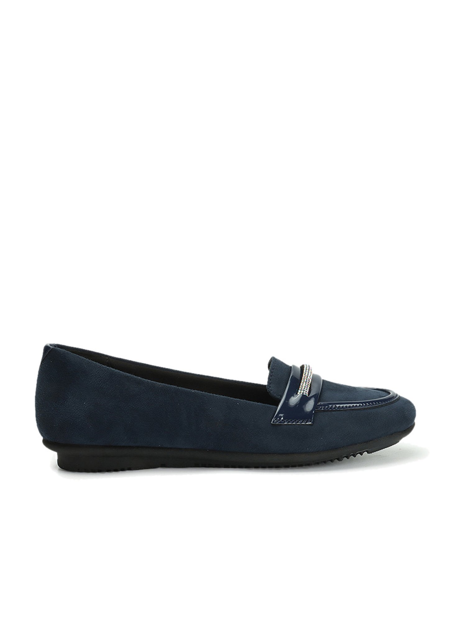 Elle Women's Blue Flat Ballets