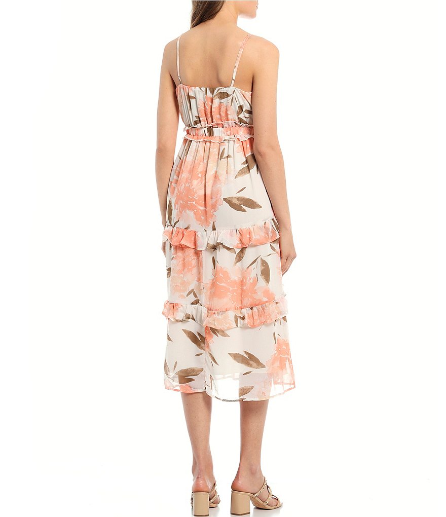 June & Hudson Floral Midi Dress