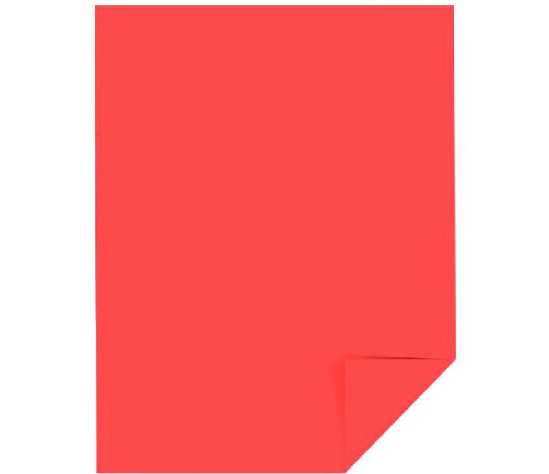 Astrobrights Card Stock, 8-1/2 x 11 Inches, Rocket Red, pk of 250