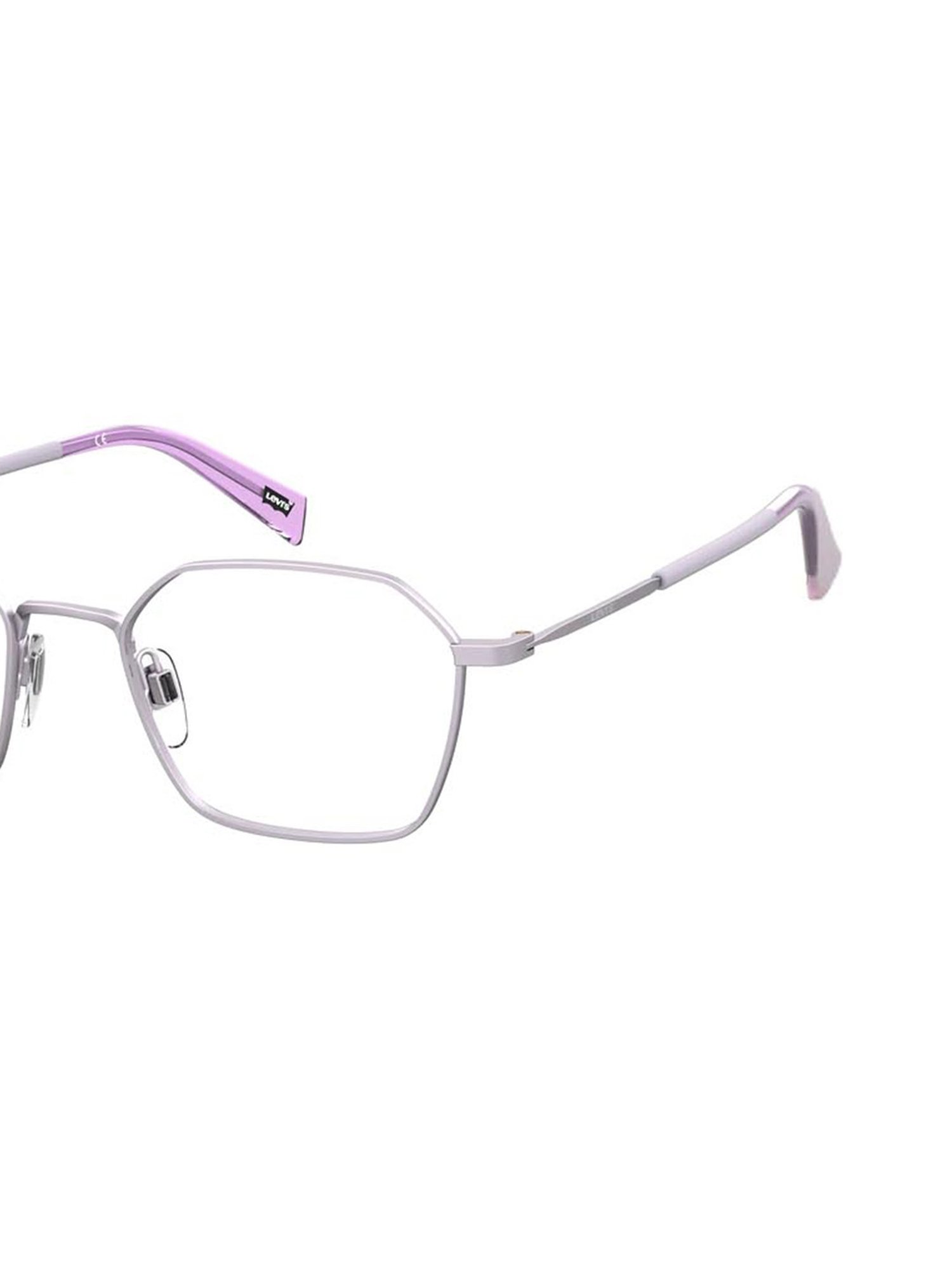 Levi's Purple Geometric Unisex Eye Frames