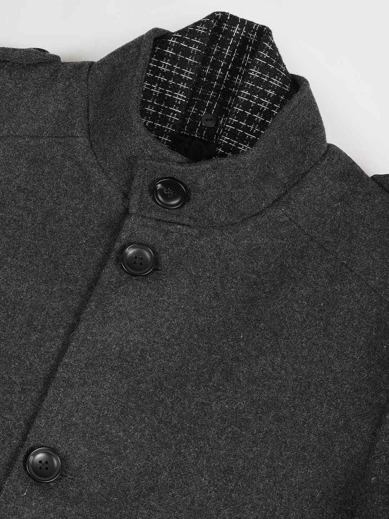 Arrow Sport Charcoal Regular Fit Overcoat