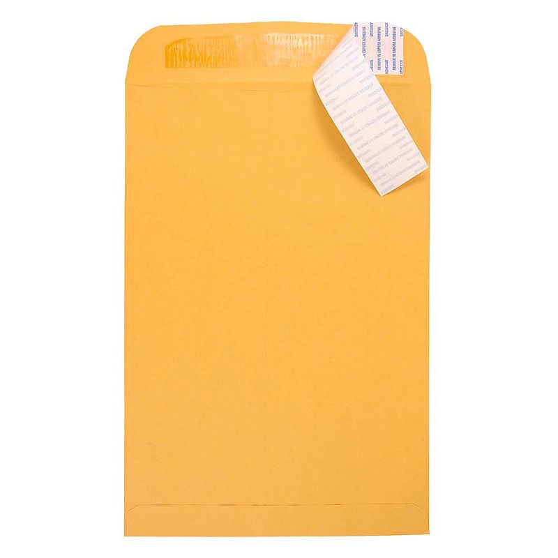 JAM Paper 15 x 20 Open End Envelopes w/Peel and Seal Closure, Brown Kraft Manila 13034279