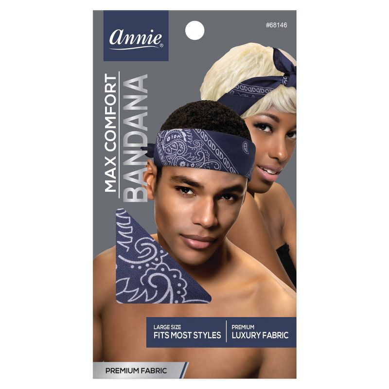 Annie International Premium Fabric Bandana - Blue