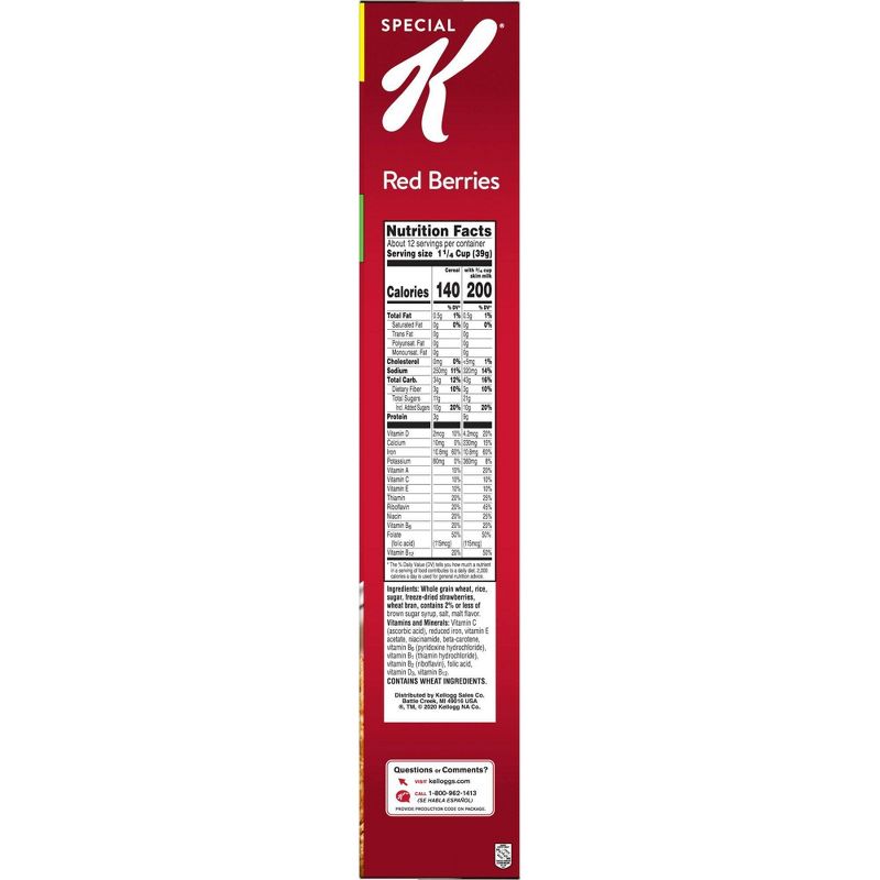 Special K Red Berries Breakfast Cereal - 16.9oz - Kellogg's