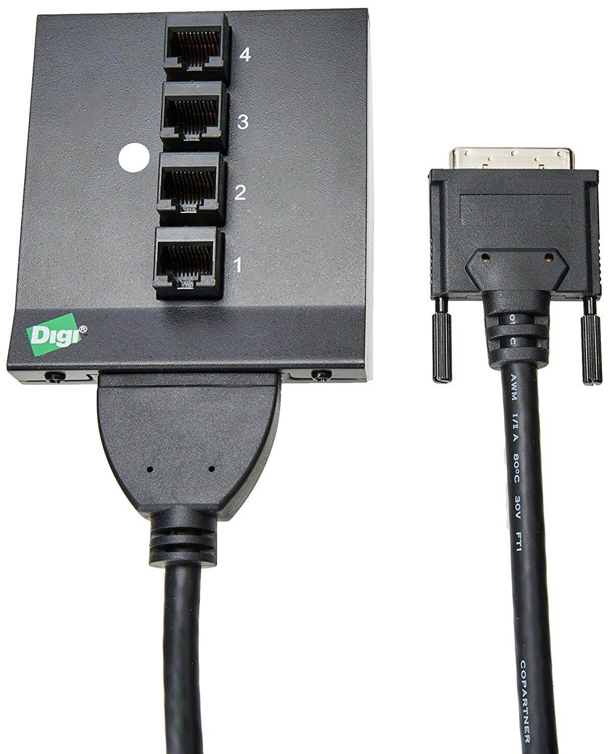 Digi 4port RJ45 Connector Box for Acceleport Xp