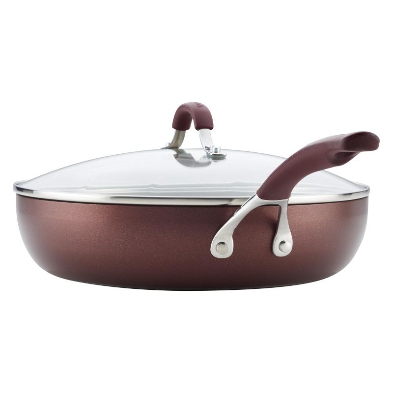 Circulon Innovatum 12" Hard-Anodized Nonstick Covered Deep Skillet Merlot