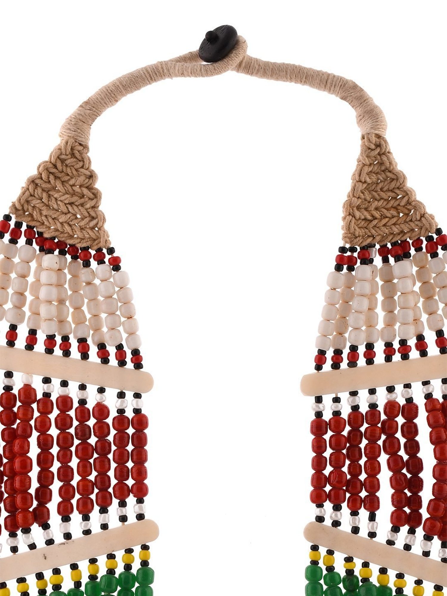 Imli Street Multicolor Vintage Naga Beaded Tribal Necklace