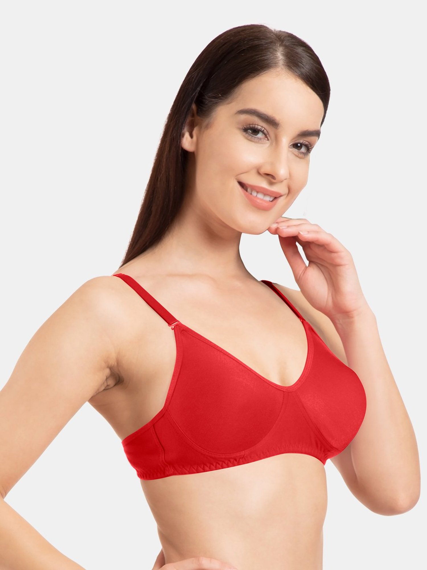 Tweens Red Non Wired Non Padded T-Shirt Bra