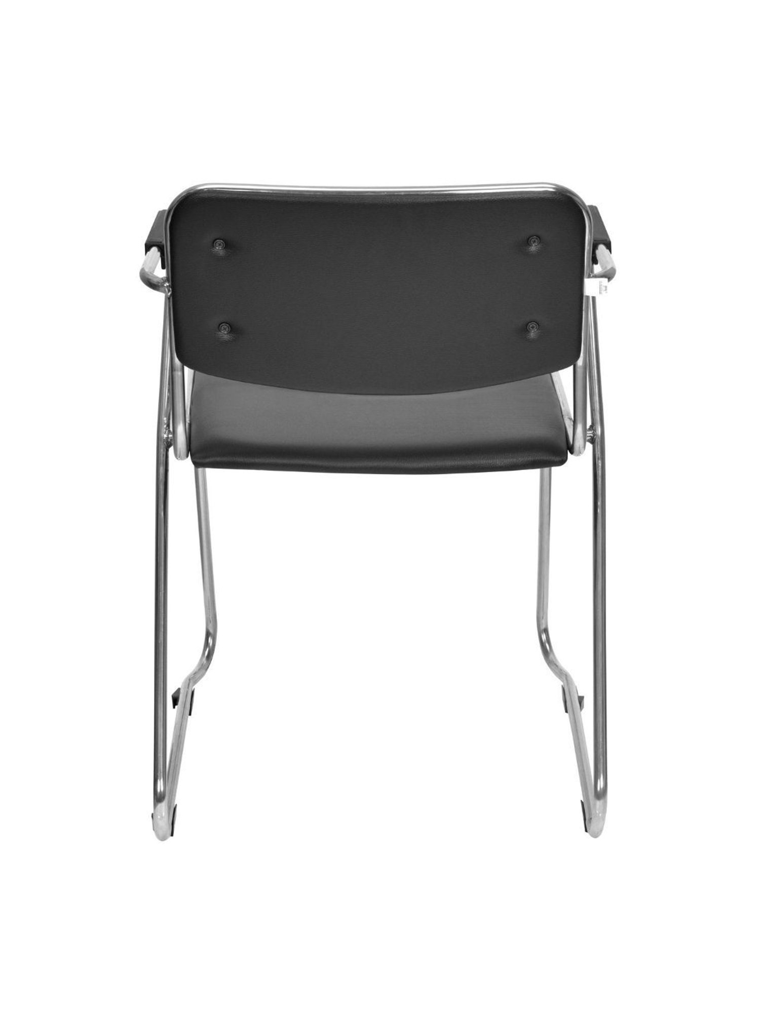 Nilkamal Contract Black PU Foam Visitor Chair with Arm