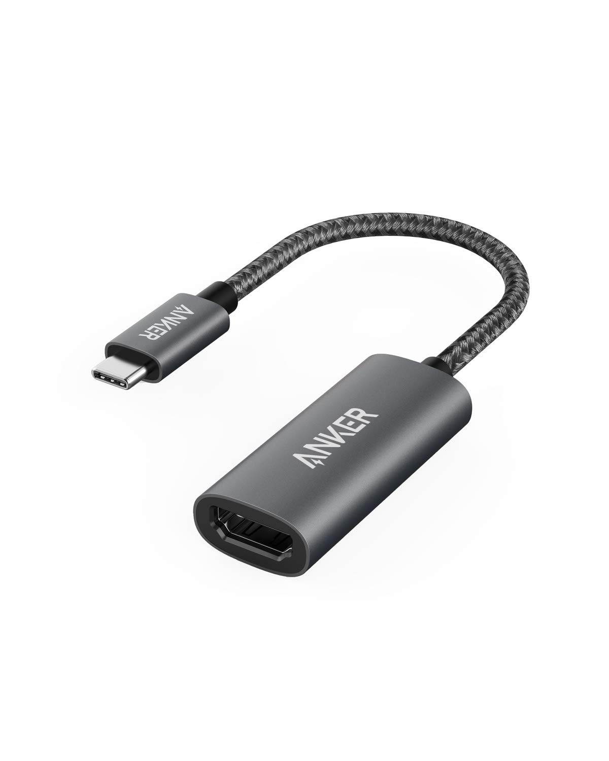Anker USB C to HDMI Adapter, Aluminum Portable USB C Adapter, Supports 4K 60Hz, for MacBook Pro, MacBook Air, iPad Pro, Pixelbook, XPS, Galaxy, and More
