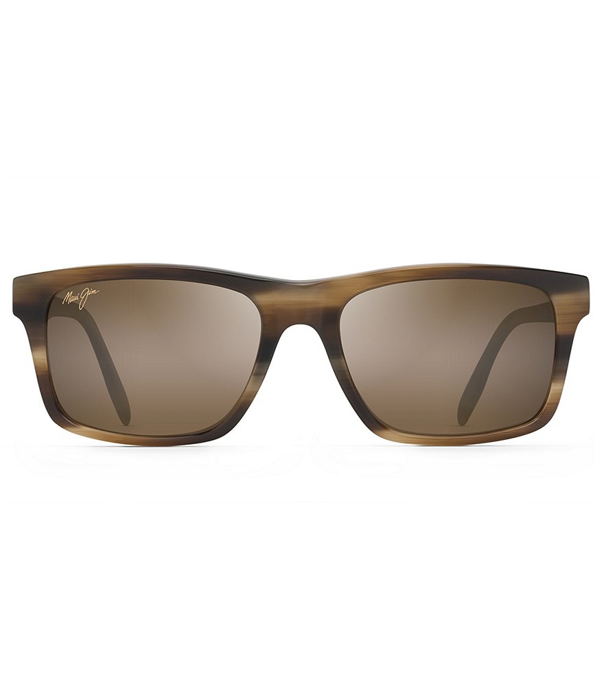 Maui Jim Waipio Valley PolarizedPlus2&reg; Rectangular 56.5mm Sunglasses