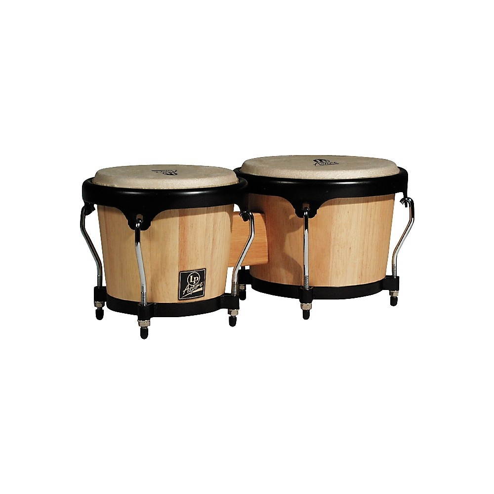 LP Aspire Wood Bongos Dark Wood