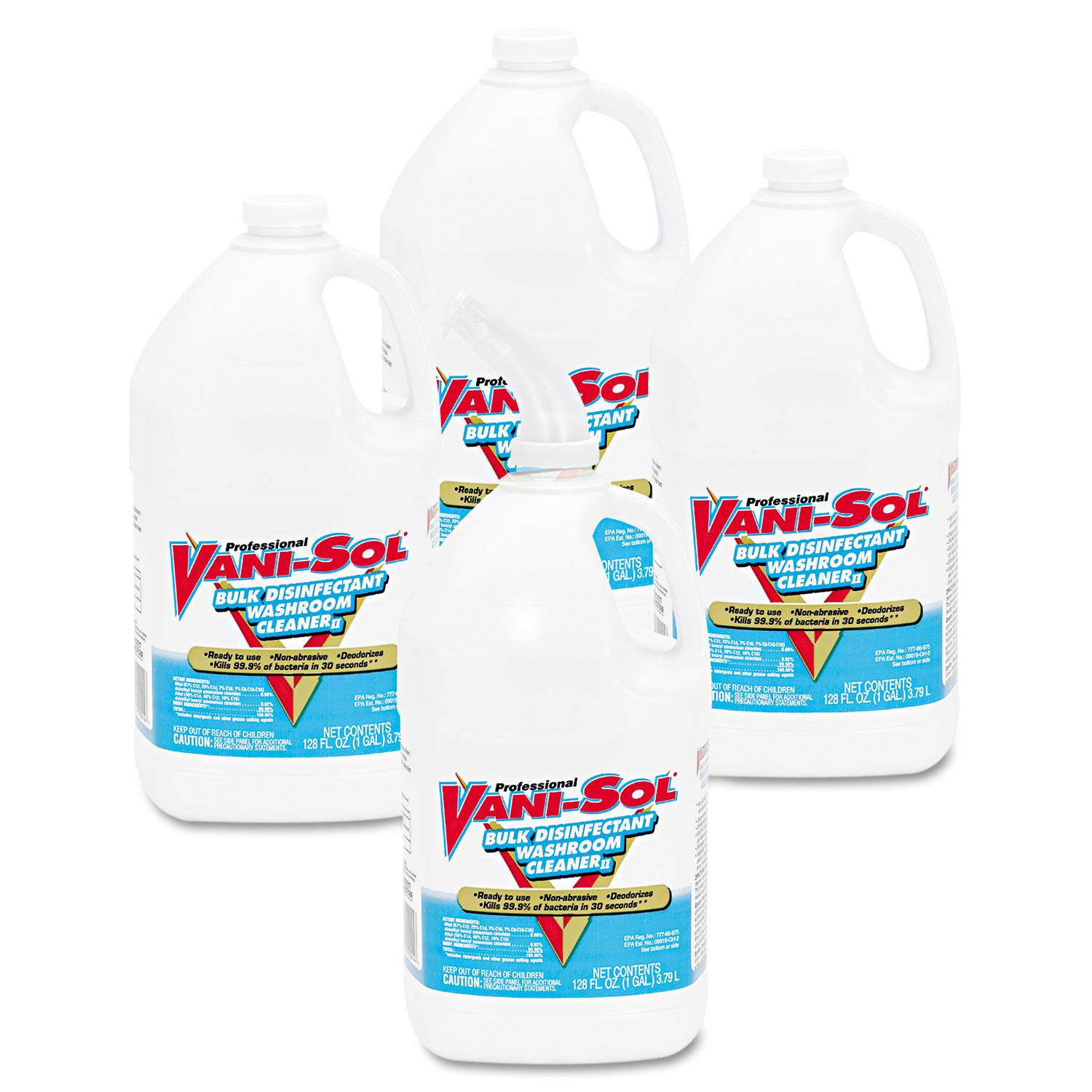 Vani-Sol Bulk Disinfectant Bathroom Cleaner 1gal Bottle 4/Carton 00294