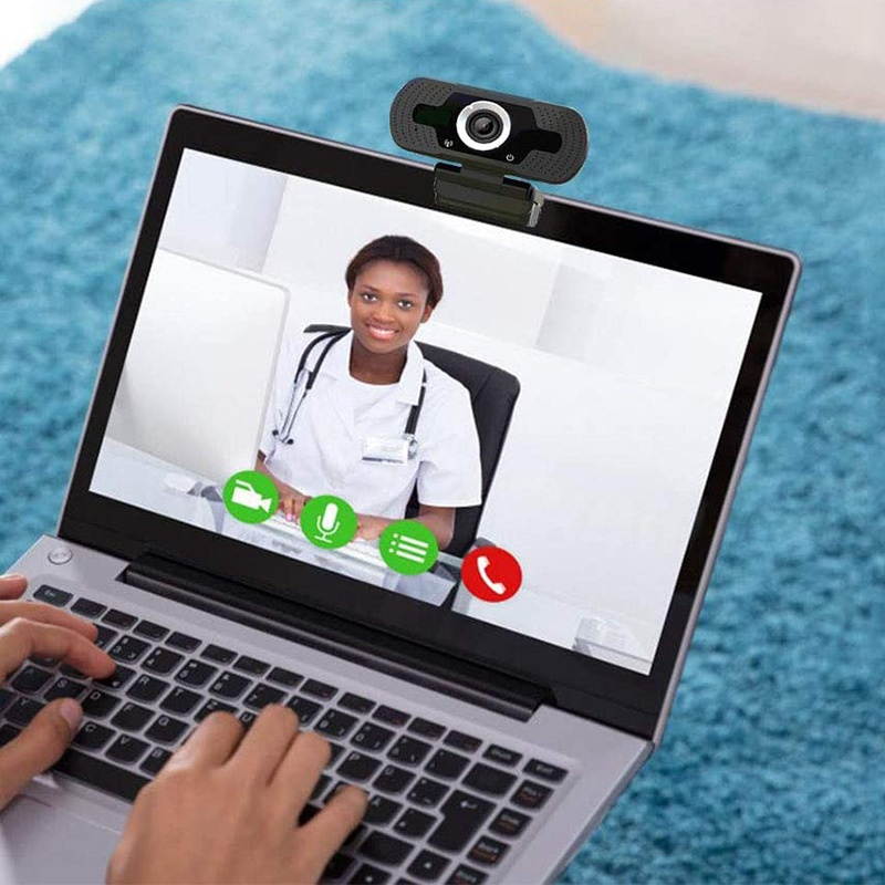 1080P USB Webcam Web Camera Built-in Noise Reduction Microphone for Live Streaming/Video Calling/Recording Computer PC Laptop